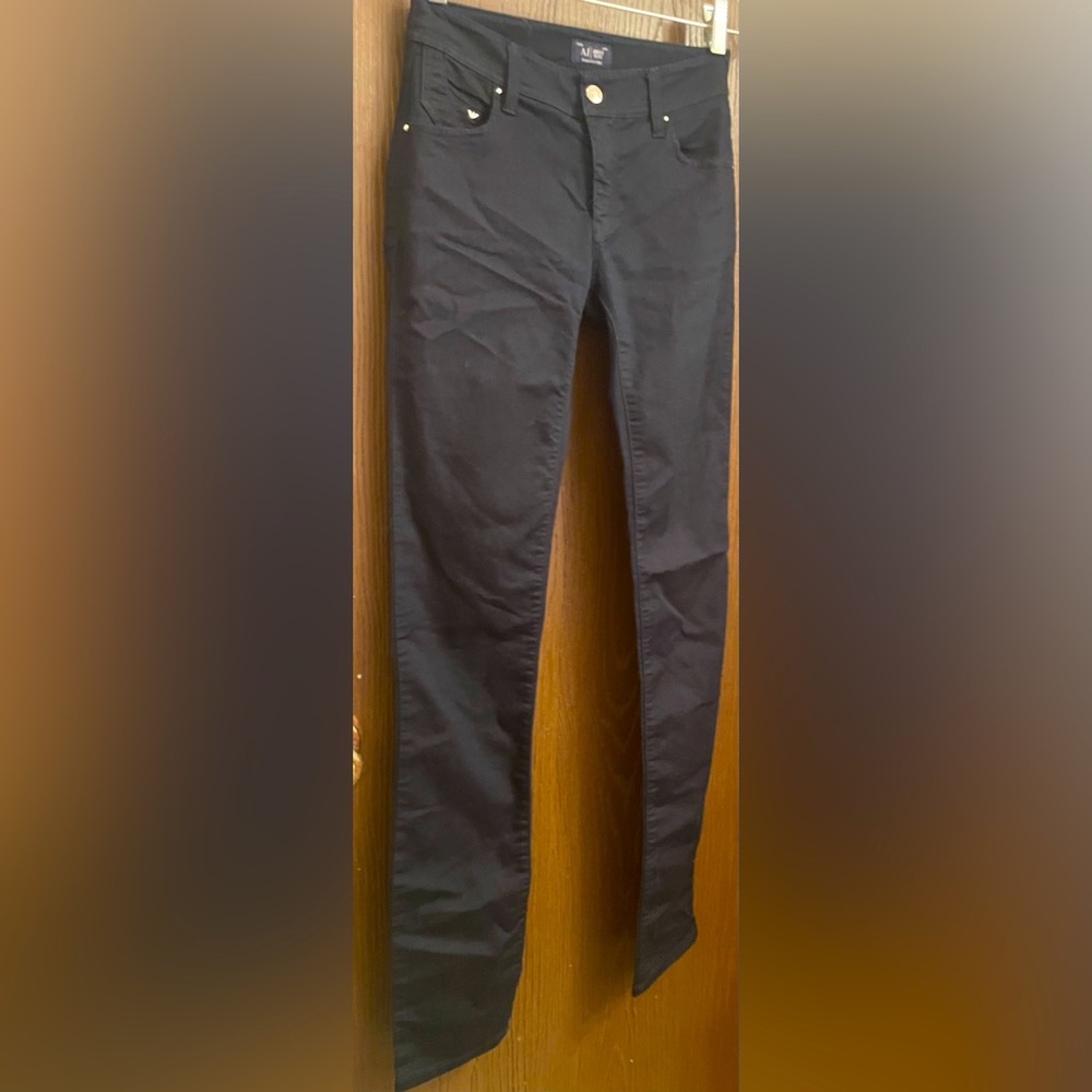 Armani Jeans “VIOLET” Low Rise Skinny Black jean Women Size 25